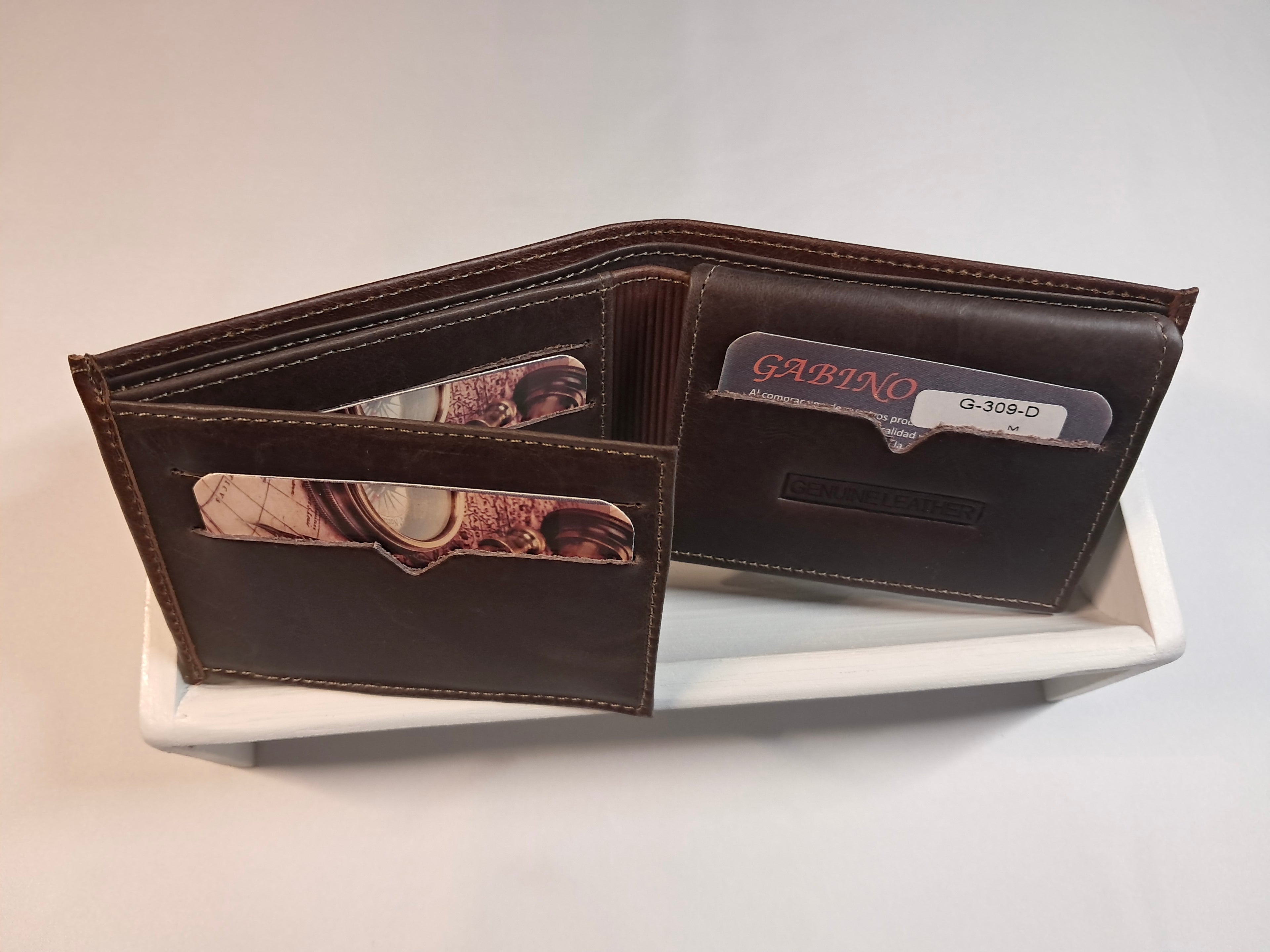 Portefeuille en cuir Homme #G-309-D
