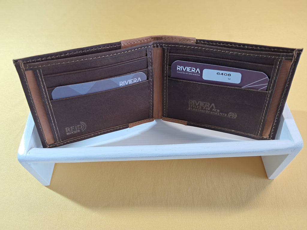 Portefeuille en cuir Homme #6408